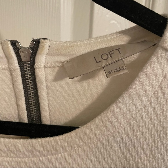 *DONATED* LOFT | Women’s Dress | White Black Grey | Size 6 Tall - Picture 2 of 9